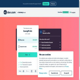 Скриншот главной страницы сайта hourgift.biz