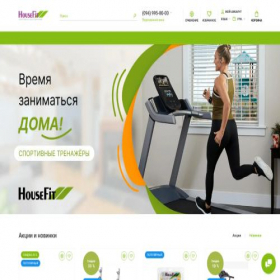 Скриншот главной страницы сайта housefit.ua