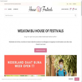 Скриншот главной страницы сайта houseoffestivals.nl