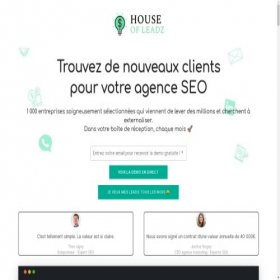 Скриншот главной страницы сайта houseofleadz.com
