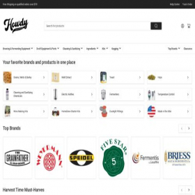 Скриншот главной страницы сайта howdybrewer.com
