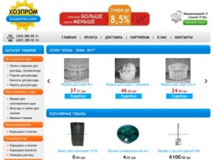 Скриншот главной страницы сайта hozprom.com