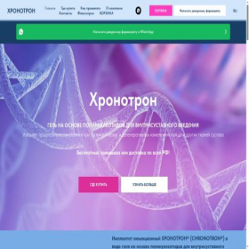 Скриншот главной страницы сайта hronotron2ml.ru
