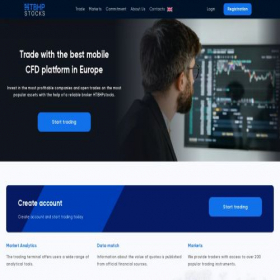 Скриншот главной страницы сайта htbhpstocks.com