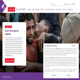 Скриншот главной страницы сайта humanappeal.org.uk
