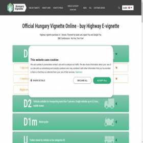 Скриншот главной страницы сайта hungary-vignette.eu