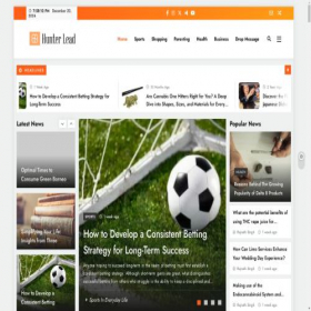 Скриншот главной страницы сайта hunterlead.com