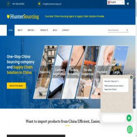 Скриншот главной страницы сайта huntersourcing.com