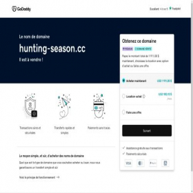 Скриншот главной страницы сайта hunting-season.cc