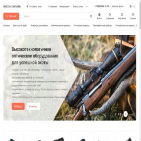 Скриншот главной страницы сайта huntoptic-online.store