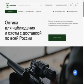 Скриншот главной страницы сайта huntvision.ru