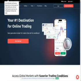 Скриншот главной страницы сайта hycm.com