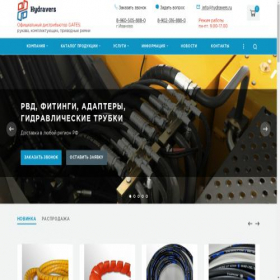 Скриншот главной страницы сайта hydravers.ru