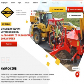 Скриншот главной страницы сайта hydrog-vostok.ru