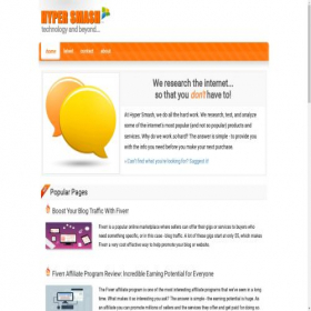 Скриншот главной страницы сайта hypersmash.com