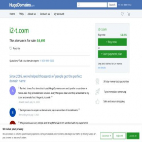 Скриншот главной страницы сайта i2-t.com