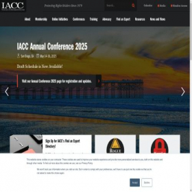 Скриншот главной страницы сайта iacc.org