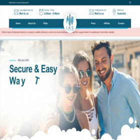 Скриншот главной страницы сайта iastrades.net