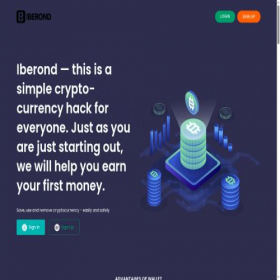 Скриншот главной страницы сайта iberond.com