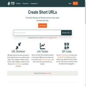 Скриншот главной страницы сайта ibit.ly