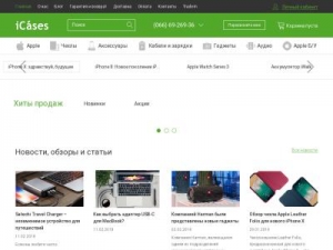 Скриншот главной страницы сайта icases.org.ua