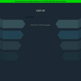 Скриншот главной страницы сайта icash.net