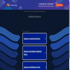 Скриншот главной страницы сайта iceberg.finance