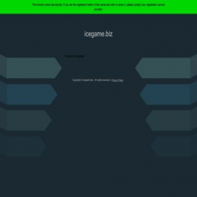 Скриншот главной страницы сайта icegame.biz