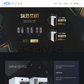 Скриншот главной страницы сайта iceriver.market