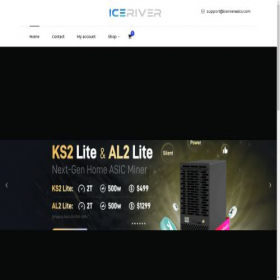 Скриншот главной страницы сайта iceriverasics.com