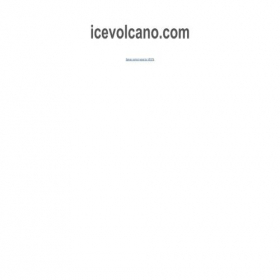 Скриншот главной страницы сайта icevolcano.com
