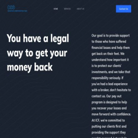 Скриншот главной страницы сайта icf.finance