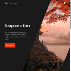 Скриншот главной страницы сайта ichina-shop.ru