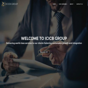 Скриншот главной страницы сайта icicb-group.com