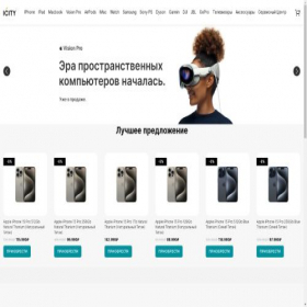 Скриншот главной страницы сайта icity-store.ru