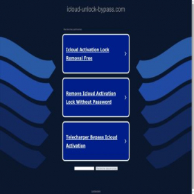 Скриншот главной страницы сайта icloud-unlock-bypass.com