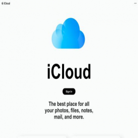 Скриншот главной страницы сайта icloud.com.am