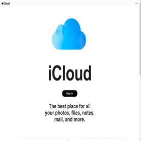 Скриншот главной страницы сайта icloud.com.kz