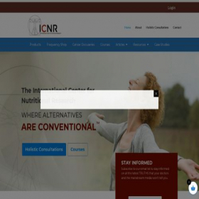 Скриншот главной страницы сайта icnr.com