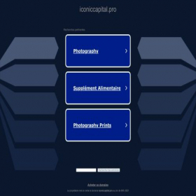 Скриншот главной страницы сайта iconiccapital.pro