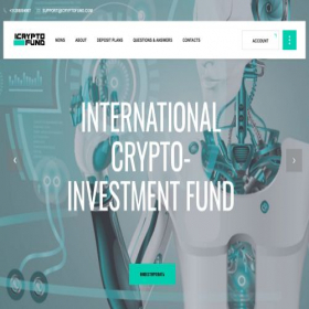 Скриншот главной страницы сайта icryptofund.com