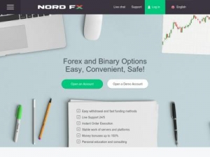 Скриншот главной страницы сайта id.nordfx.com