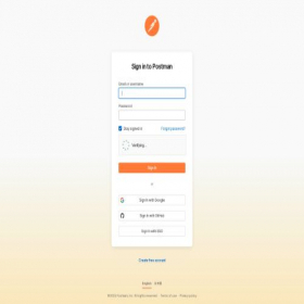 Скриншот главной страницы сайта identity.getpostman.com