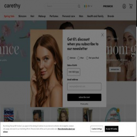 Скриншот главной страницы сайта ie.carethy.net