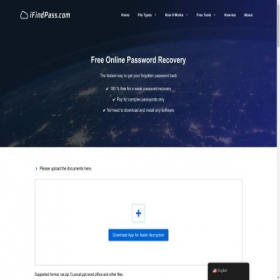 Скриншот главной страницы сайта ifindpass.com