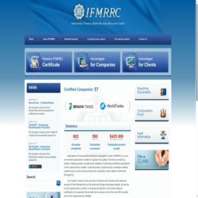Скриншот главной страницы сайта ifmrrc.com