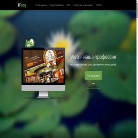 Скриншот главной страницы сайта ifrog.ru