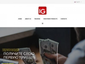 Скриншот главной страницы сайта ig-investing.com