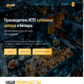 Скриншот главной страницы сайта igloobusiness.ru