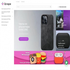 Скриншот главной страницы сайта igrape.ru